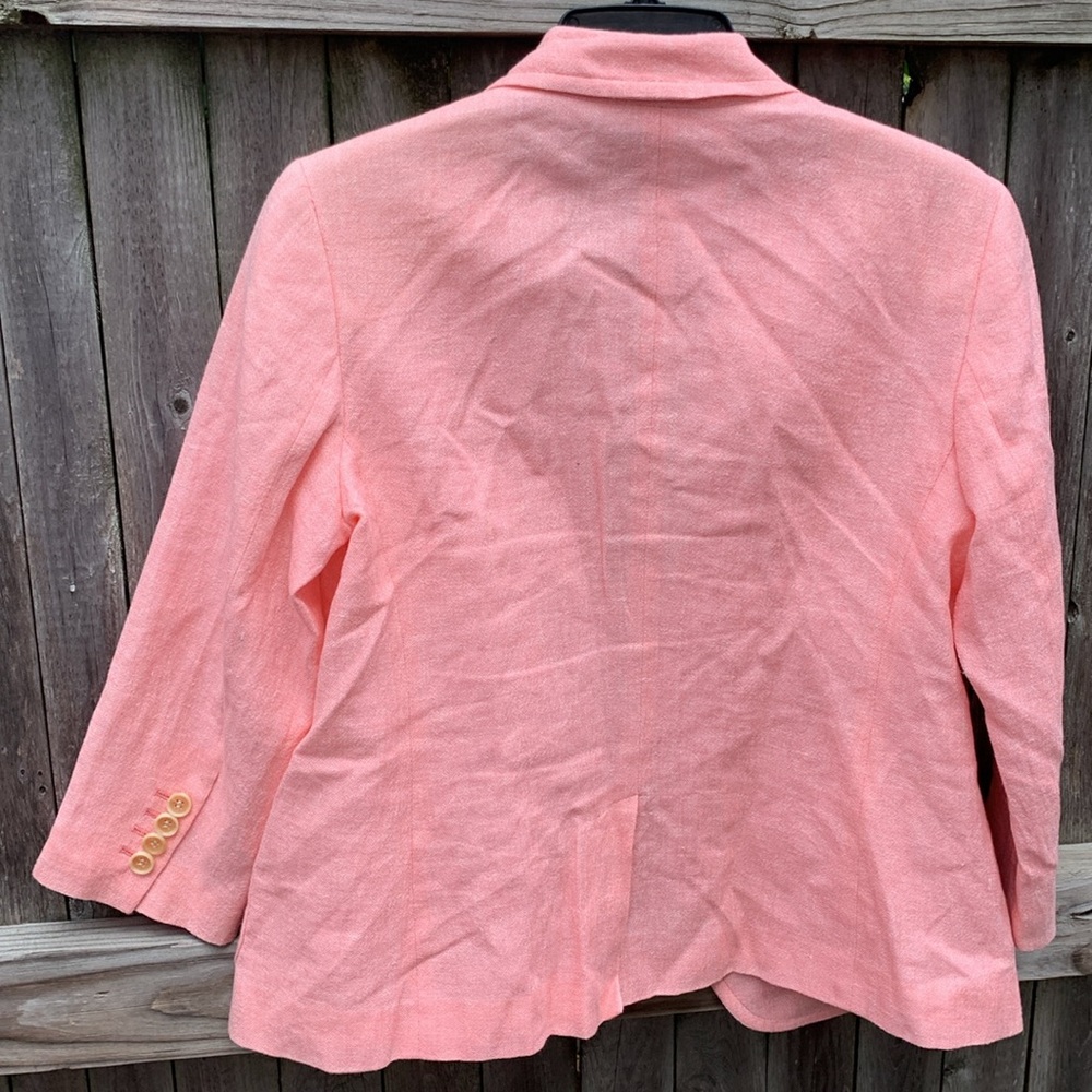 Talbots size 8 gorgeous linen blazer!! - Picture 6 of 7